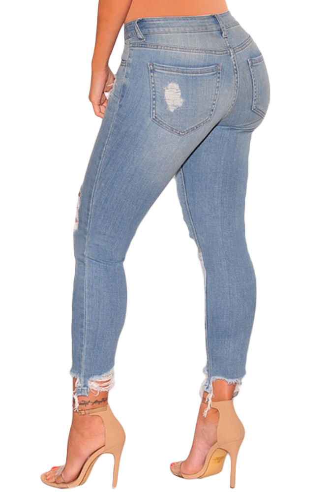 Camla Barcelona Blue High Rise Ankle Length Jeans | Buy Denim Online for |  Glamly
